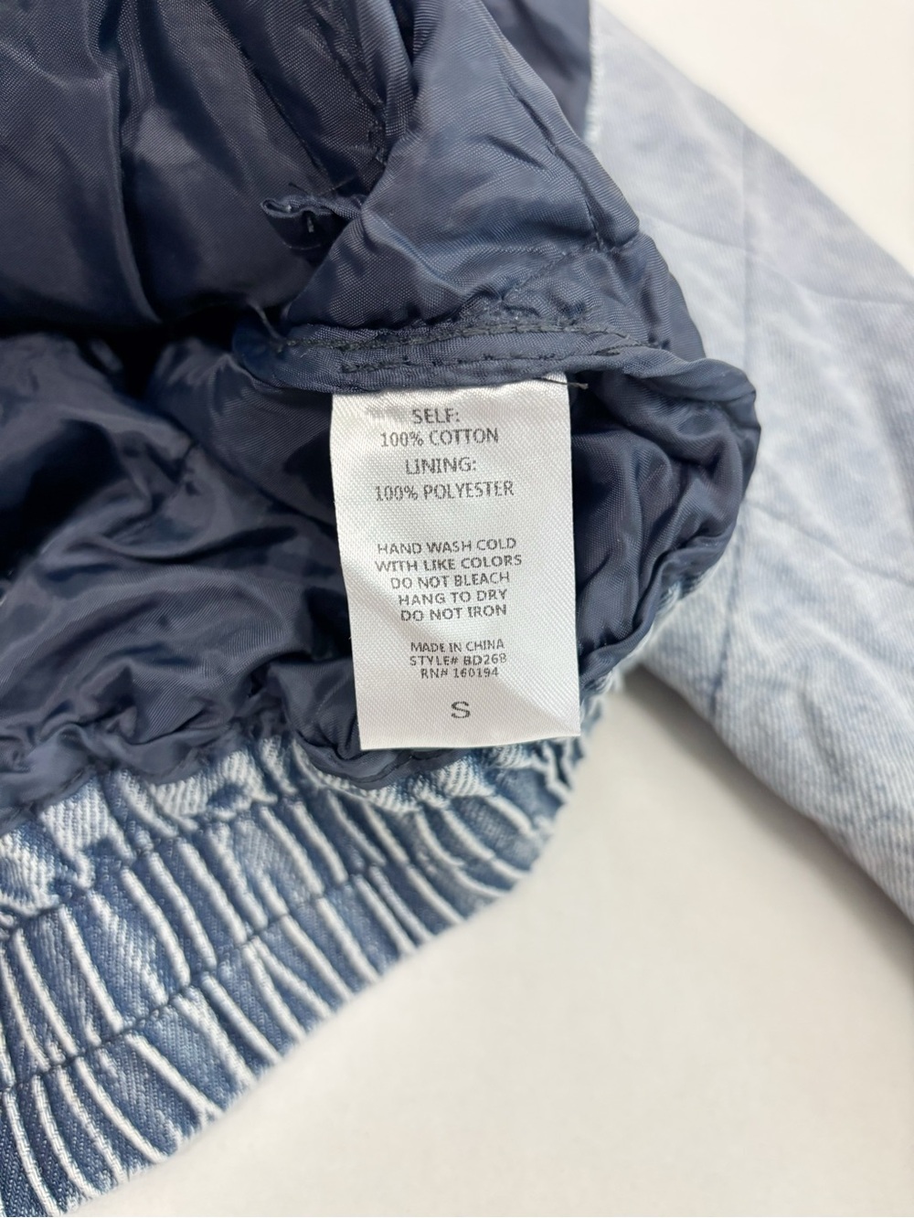 VICI Xander Quilted Denim Jacket in Medium Wash Size S - Picture 7 of 9